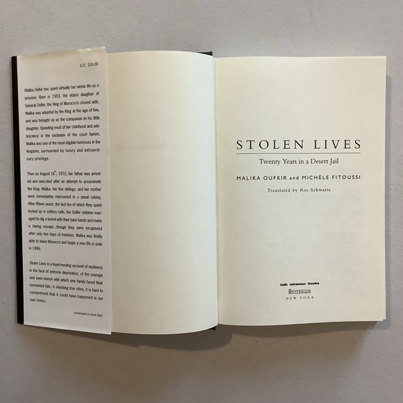 Stolen Lives by Malika Oufkir and Michèle Fitoussi Hardcover Book - Picture 3 of 6